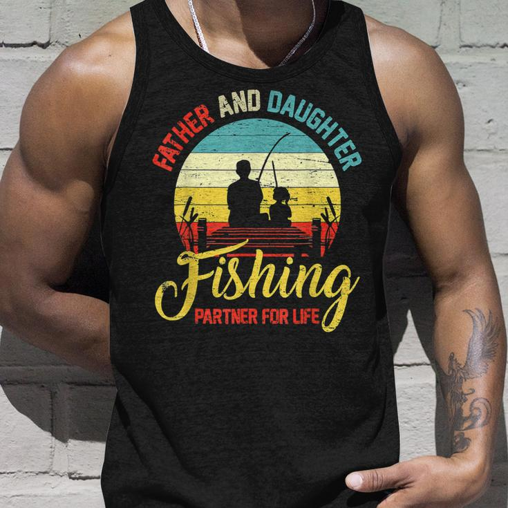 Father Daughter Fishing Partner For Life Retro Matching Dad V2 Unisex Tank Top Gifts for Him