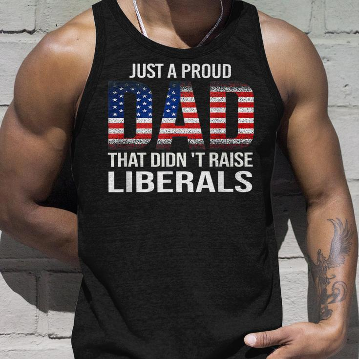 Fathers Day 2023 Just A Proud Dad That Didnt Raise Liberals Unisex Tank Top Gifts for Him