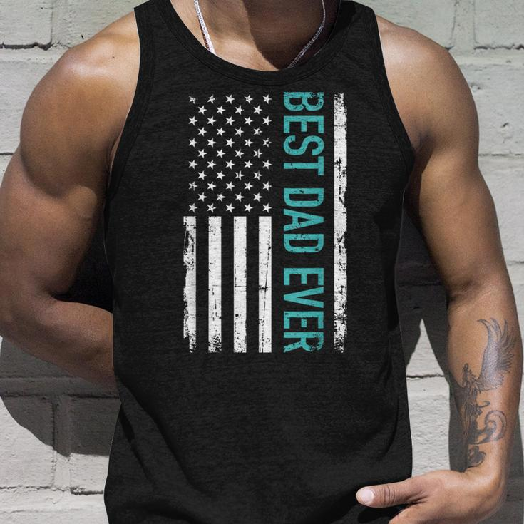 Father’S Day Best Dad Ever With Us American FlagUnisex Tank Top Gifts for Him