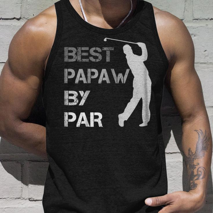 Fathers Day Best Papaw By Par Funny Golf Gift Shirt Unisex Tank Top Gifts for Him