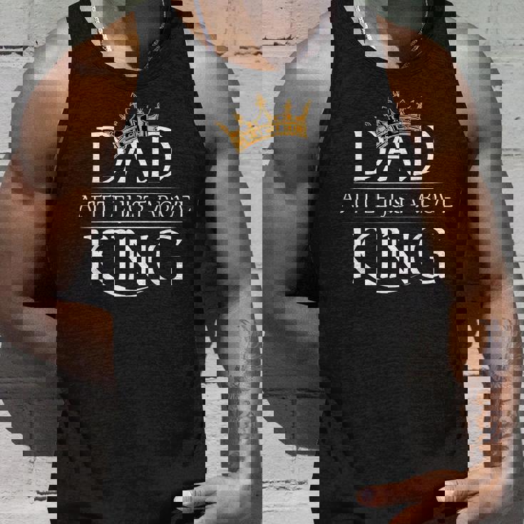 Fathers Day Funny | Dad Is My King | Best Fathers Day Gift Unisex Tank Top Gifts for Him