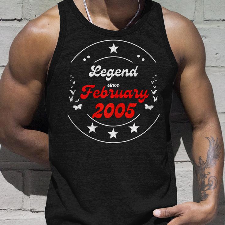 Februar 2005 Geburtstagslegende Mann Junge Seit Februar 2005 Tank Top Geschenke für Ihn