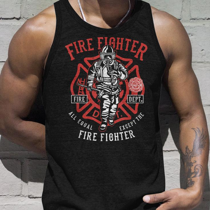 Fire Fighter First Responder Emt Clothing Hero Unisex Tank Top Gifts for Him
