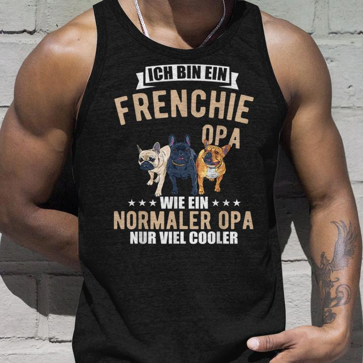 Französische Bulldogge Opa Unisex TankTop für Herren, Hundebesitzer Tee Geschenke für Ihn