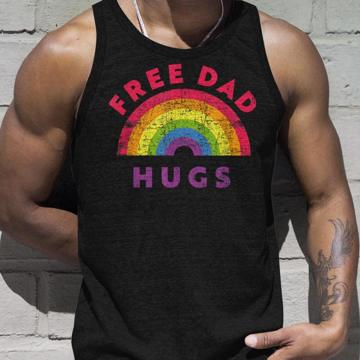 Free Dad Hugs Free Dad Hugs Rainbow Gay Pride Unisex Tank Top Gifts for Him