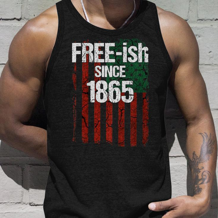 Free-Ish Since 1865 Juneteenth Day Flag Black Pride Tshirt Unisex Tank Top Gifts for Him