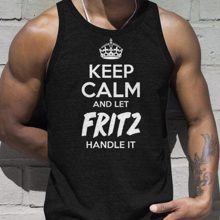 Fritz Name Gift Keep Calm And Let Fritz Handle It V2 Unisex Tank Top Gifts for Him