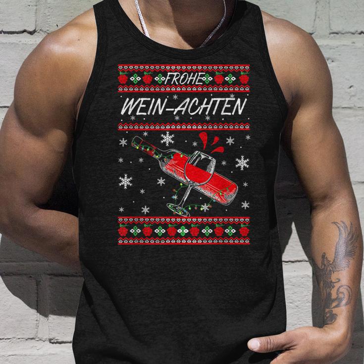 Frohe Wein-Achten Rotwein Liebhaber Weihnachts Glühwein Wein Tank Top Geschenke für Ihn