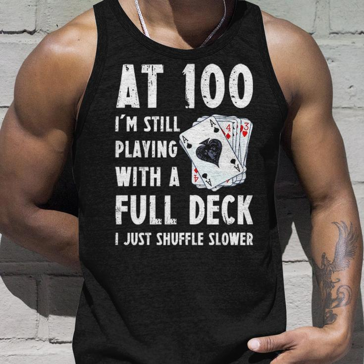 Funny 100Th Birthday Gift 100 Year Old Cards Unisex Tank Top Gifts for Him