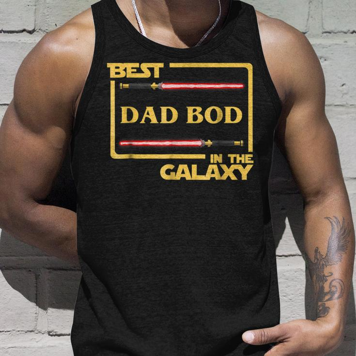 Funny Best Dad Bod In Galaxy Dadbod Birthday Gift Unisex Tank Top Gifts for Him