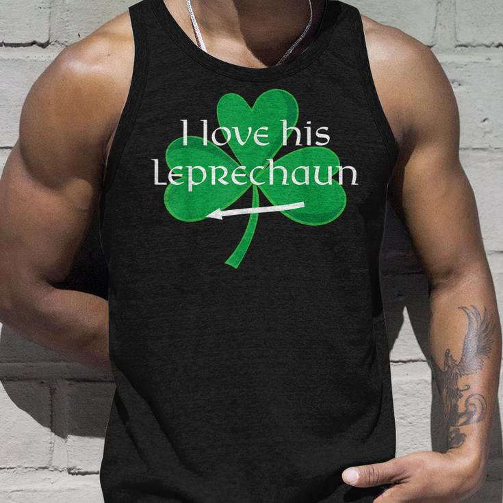 Funny Couples St Pattys Day I Love His Leprechaun Unisex Tank Top Gifts for Him