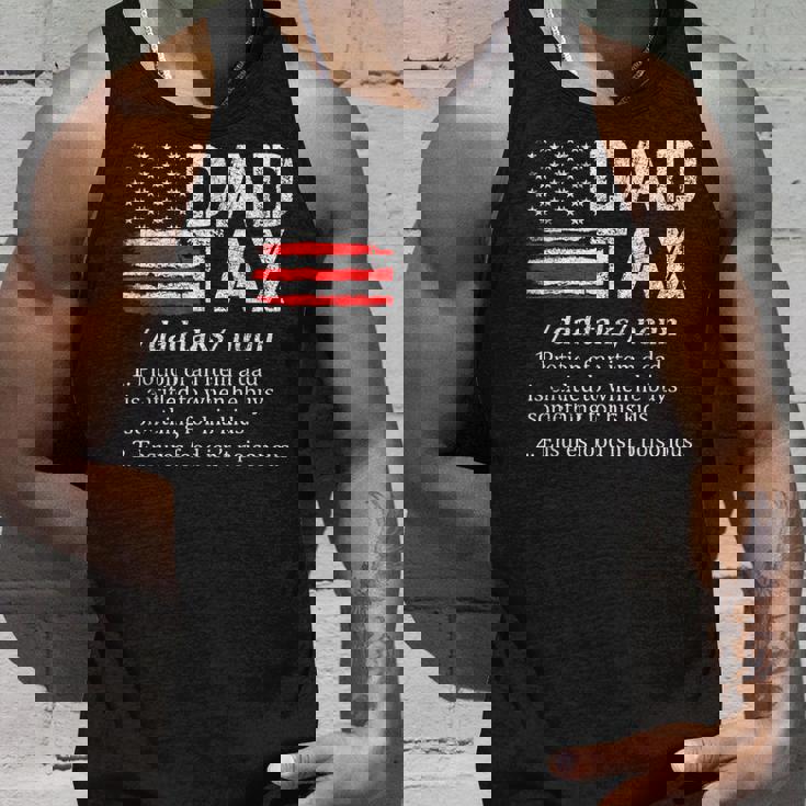 Funny Dad Tax Definition Funny Dad Lover Fathers Day 2023 Unisex Tank Top Gifts for Him