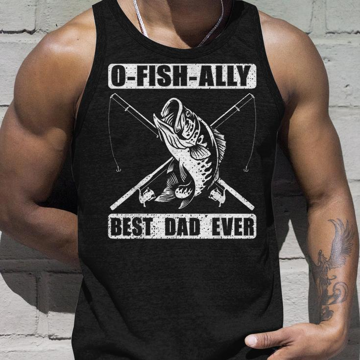 Funny Fishing Dad Fisherman Best Dad Ever Fish Man Unisex Tank Top Gifts for Him