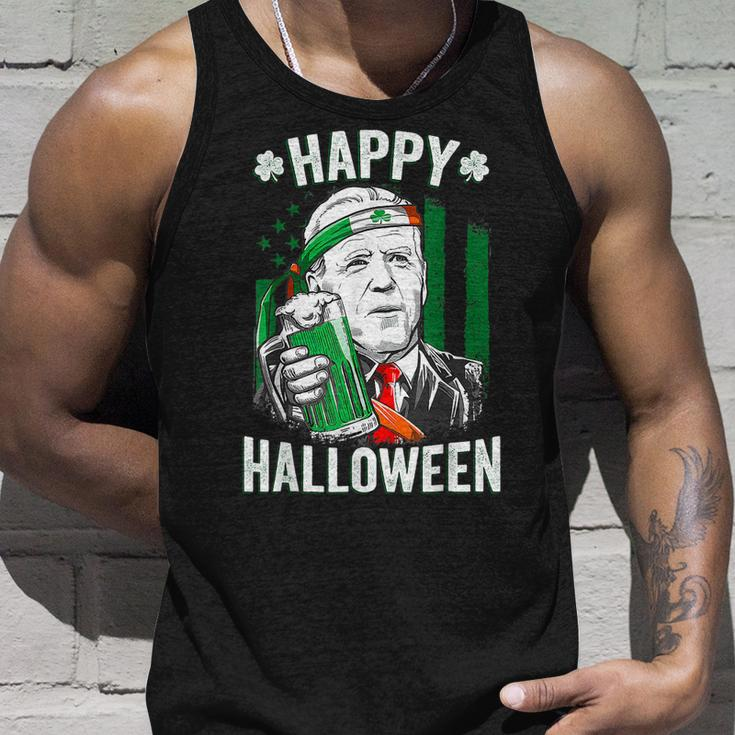 Funny Leprechaun Biden Happy Halloween For St Patricks Day Unisex Tank Top Gifts for Him