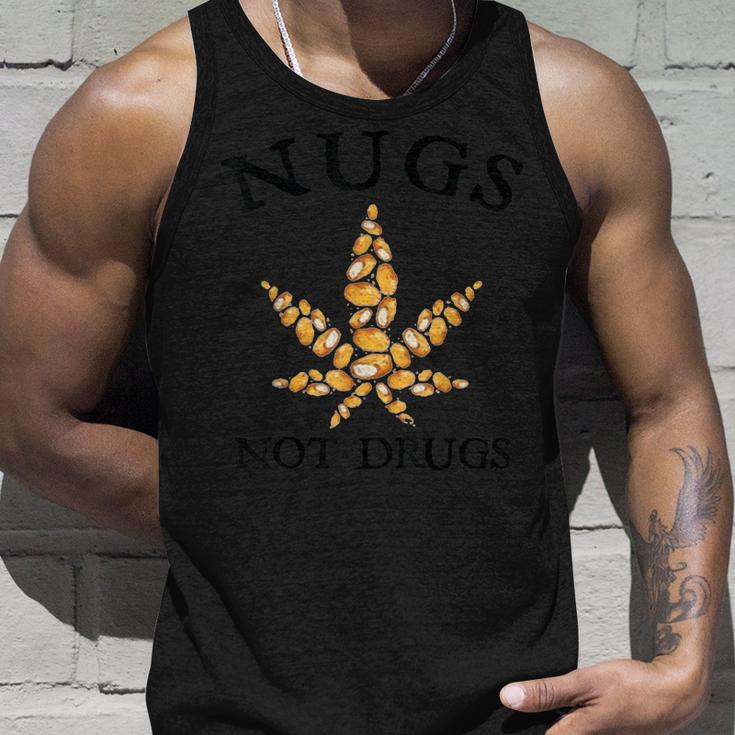 Funny Nugs Not Drugs Delicious Chicken Nugget Bucket Unisex Tank Top Gifts for Him
