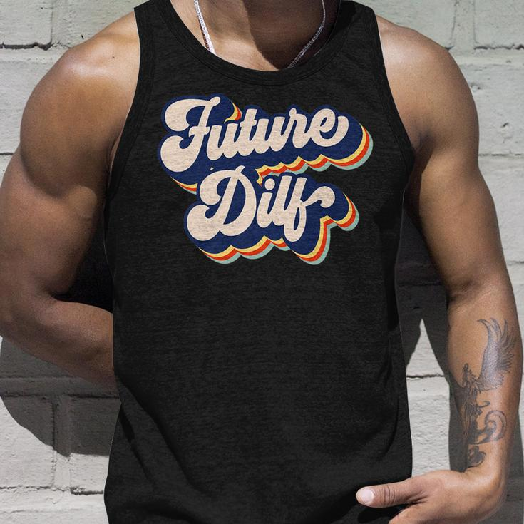 Future Dilf Retro Hot Dad Vintage Mens Future Dilf Unisex Tank Top Gifts for Him