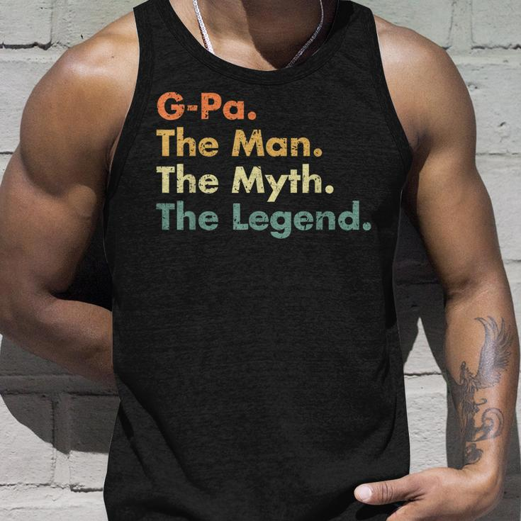 G-Pa The Man The Myth The Legend Dad Grandpa Unisex Tank Top Gifts for Him