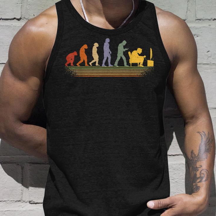 Gamer Pc Games Gaming Konsolen Zocken Retro Evolution Gamer Tank Top Geschenke für Ihn