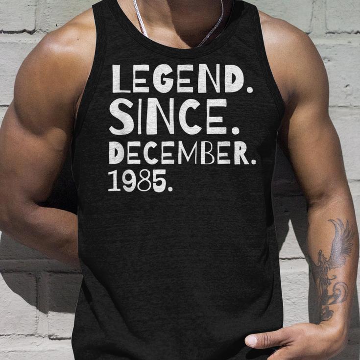 Geburtstagslegende Dezember 1985 Unisex TankTop, Retro Geburtstagshirt Geschenke für Ihn