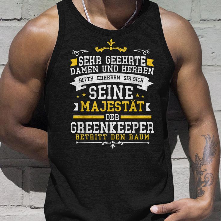 Greenkeeper Geschenk Fußball Rasenplatz Pflege Sprüche Tank Top Geschenke für Ihn