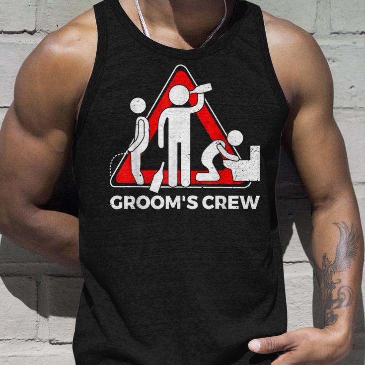 Grooms Crew| Groom Groomsmen | Bachelor Party Unisex Tank Top Gifts for Him