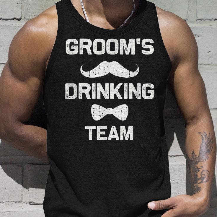 Grooms Drinking Team | Bachelor Party Squad | Crew Unisex Tank Top Gifts for Him
