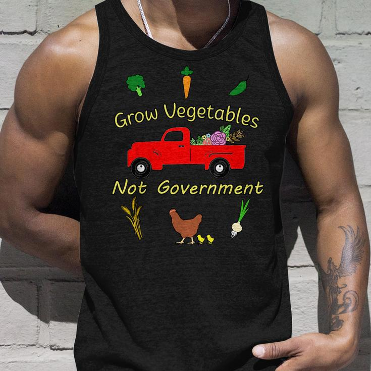 Grow Vegetables Libertarian Ranch Homestead Garden Egg Truck Tank Top Gifts for Him