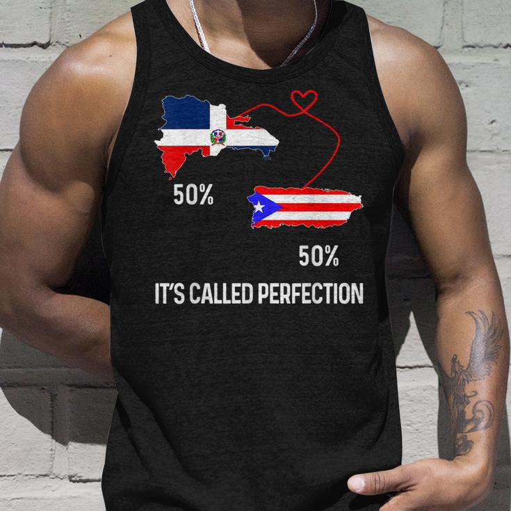 Half Puerto Rican Half Dominican Flag Map Combined Pr Rd Unisex Tank Top Gifts for Him