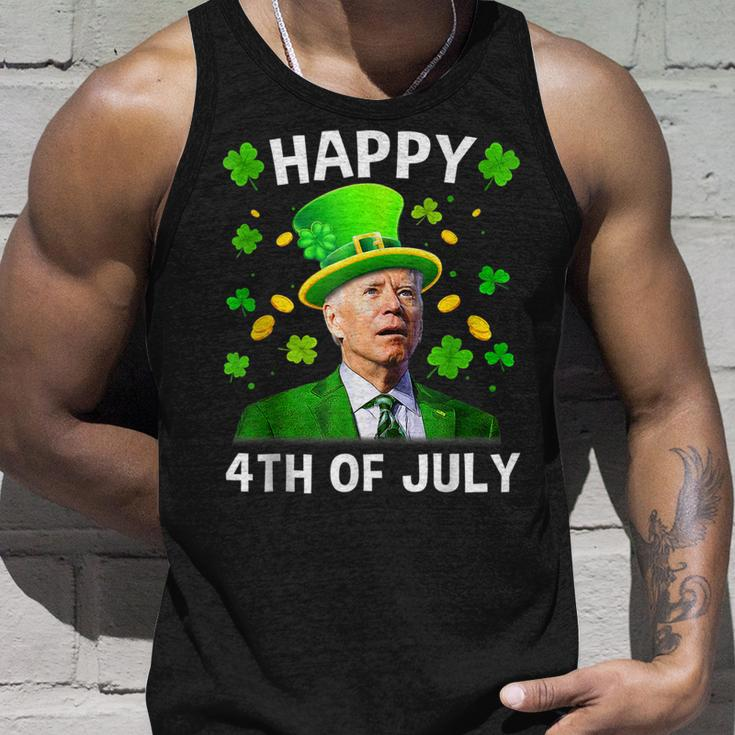 Happy 4Th Of July Confused Funny Joe Biden St Patricks Day Unisex Tank Top Gifts for Him