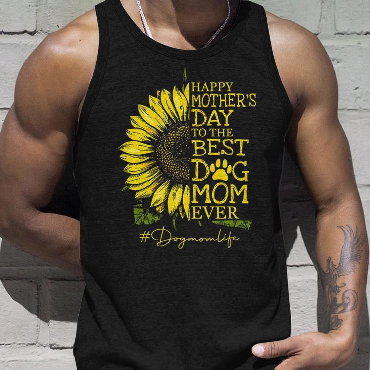 Happy Mothers Day Sunflower Dog Mom Dog Mother Gift Unisex Tank Top Gifts for Him