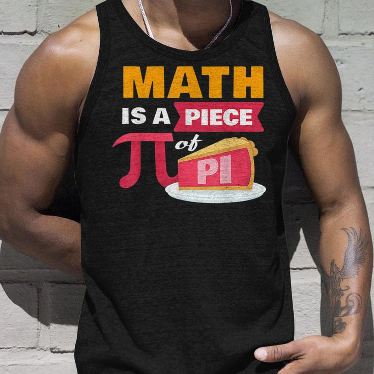 Happy Pi Day Math Is A Piece Of Pie 3 14 Stem Math Teacher Unisex Tank Top Gifts for Him
