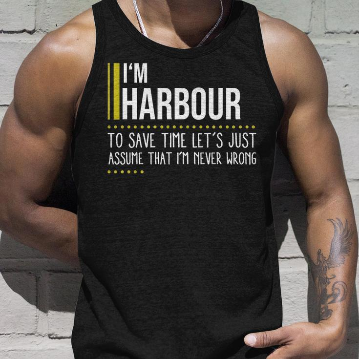 Harbour Name Gift Im Harbour Im Never Wrong Unisex Tank Top Gifts for Him