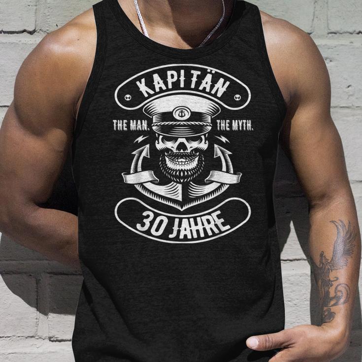 Herren 30 Geburtstag Mann Geschenk Lustig Captain Kapitän Tank Top Geschenke für Ihn