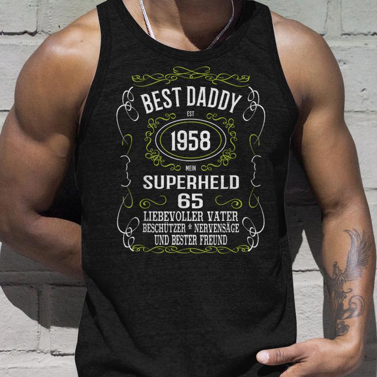 Herren 65 Geburtstag Mann Geschenk Best Daddy Papa Vater 1958 Tank Top Geschenke für Ihn