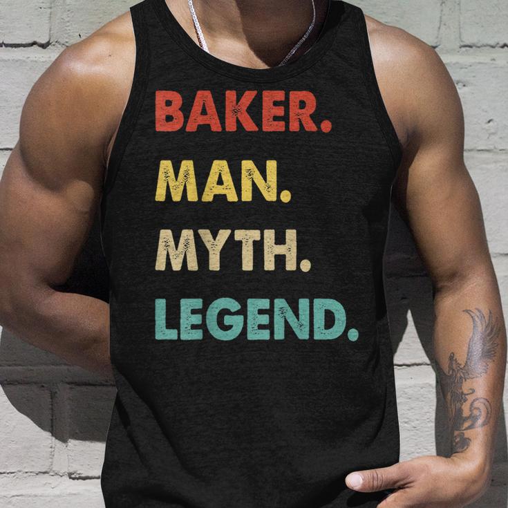 Herren Bäcker Mann Mythos Legende Tank Top Geschenke für Ihn