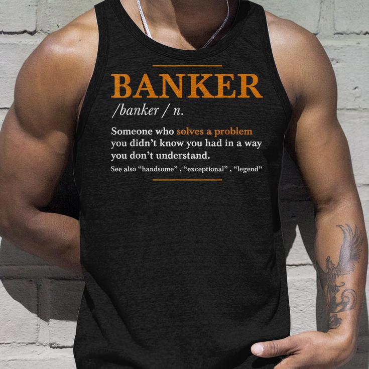 Herren Banker Definition – Lustige Banker Coole Idee Tank Top Geschenke für Ihn