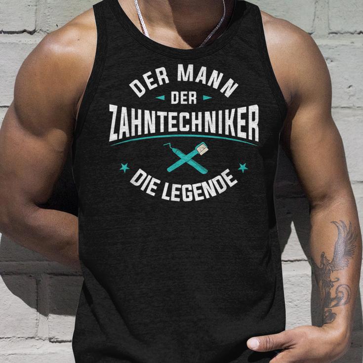 Herren Der Mann Der Zahntechniker Die Legende Zahnprothetiker Tank Top Geschenke für Ihn