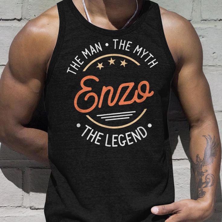 Herren Enzo Der Mann Der Mythos Die Legende Tank Top Geschenke für Ihn