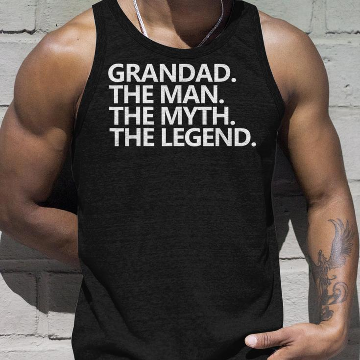 Herren Granddad The Man The Myth The Legend Vatertag Tank Top Geschenke für Ihn