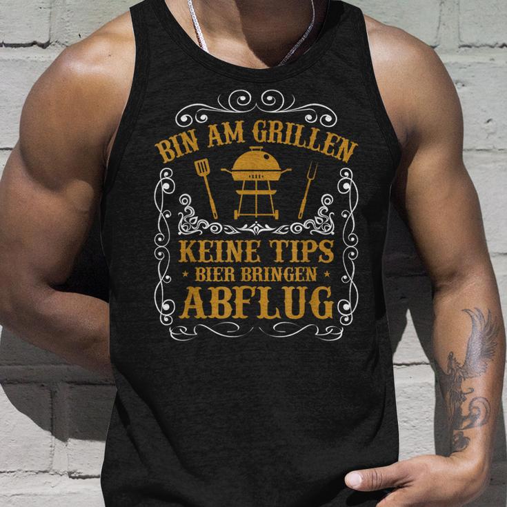 Herren Grill Barbecue Spruch Bbq Mir Reichts Ich Geh Grillen Tank Top Geschenke für Ihn