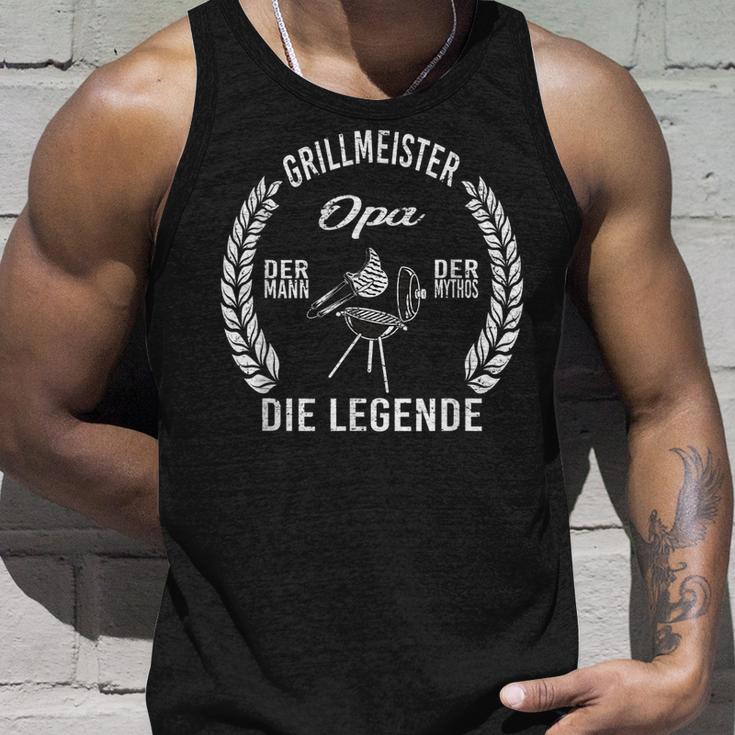 Herren Grillmeister Opa Der Mann Die Legende Tank Top Geschenke für Ihn