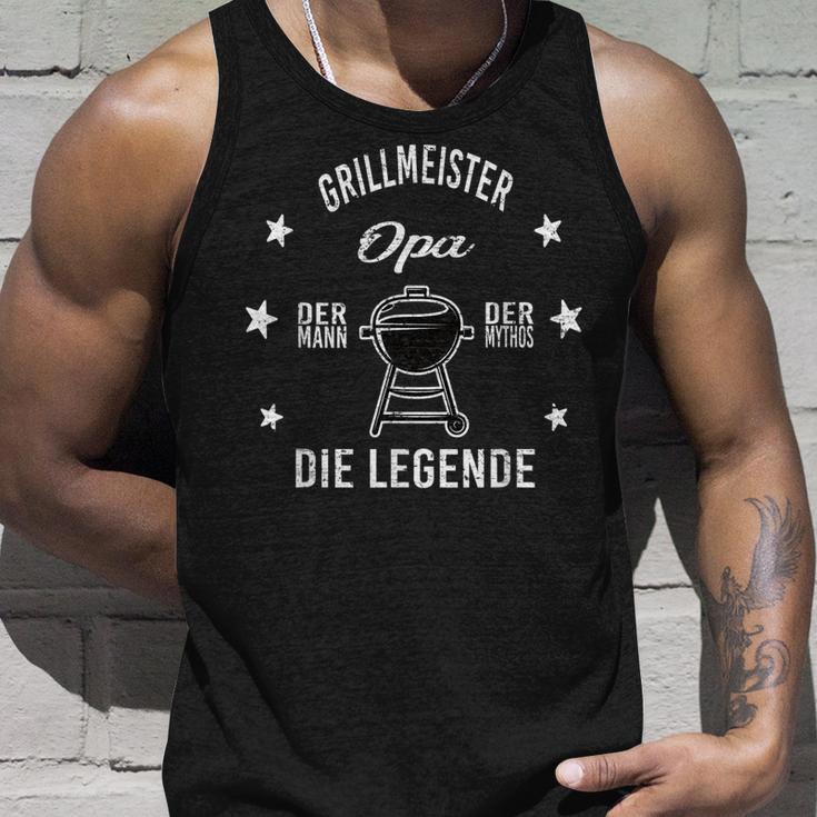 Herren Grillmeister Opa Die Legende Tank Top Geschenke für Ihn