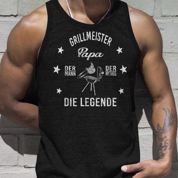 Herren Grillmeister Papa Die Legende Tank Top Geschenke für Ihn