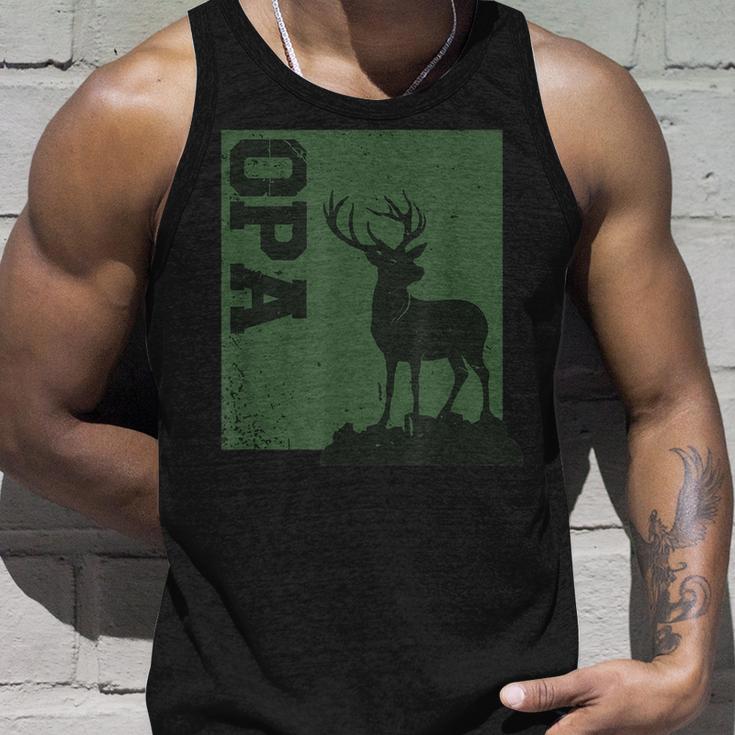 Herren Hirschmotiv Für Jäger Opa Tank Top Geschenke für Ihn