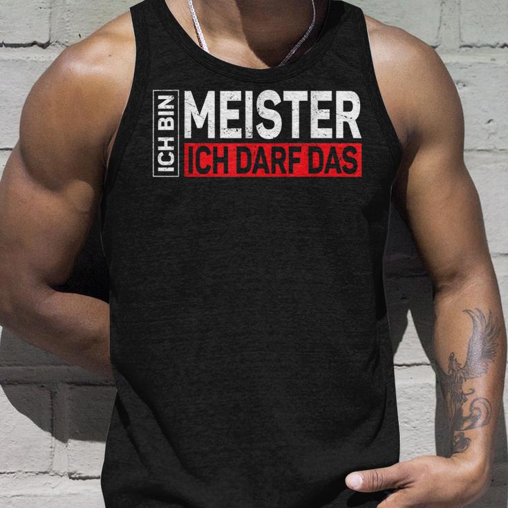 Herren Ich Bin Meister Ich Darf Das Meisterprüfung Geschenk Tank Top Geschenke für Ihn