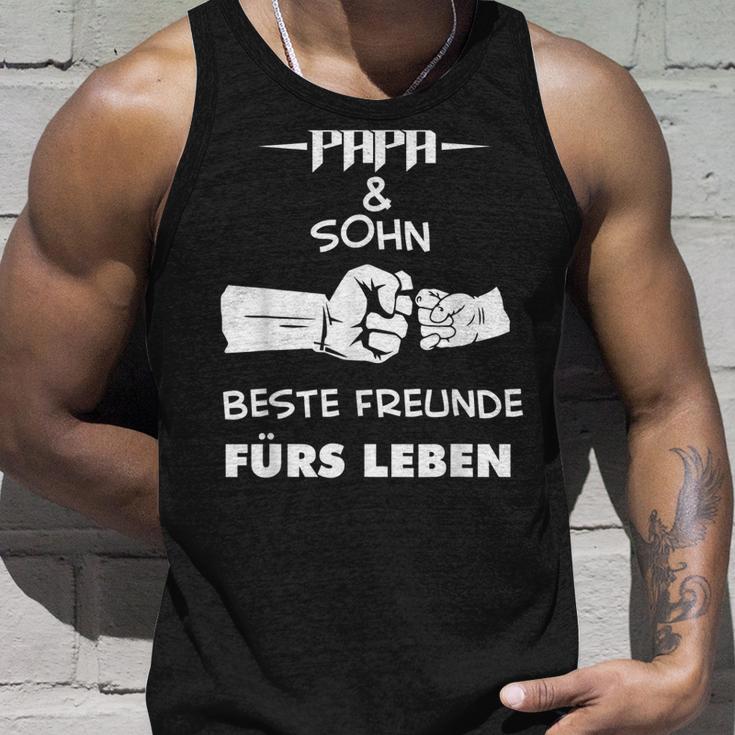 Herren Papa Vater Und Sohn Hände Geschenk Vatertag Geburtstag Tank Top Geschenke für Ihn