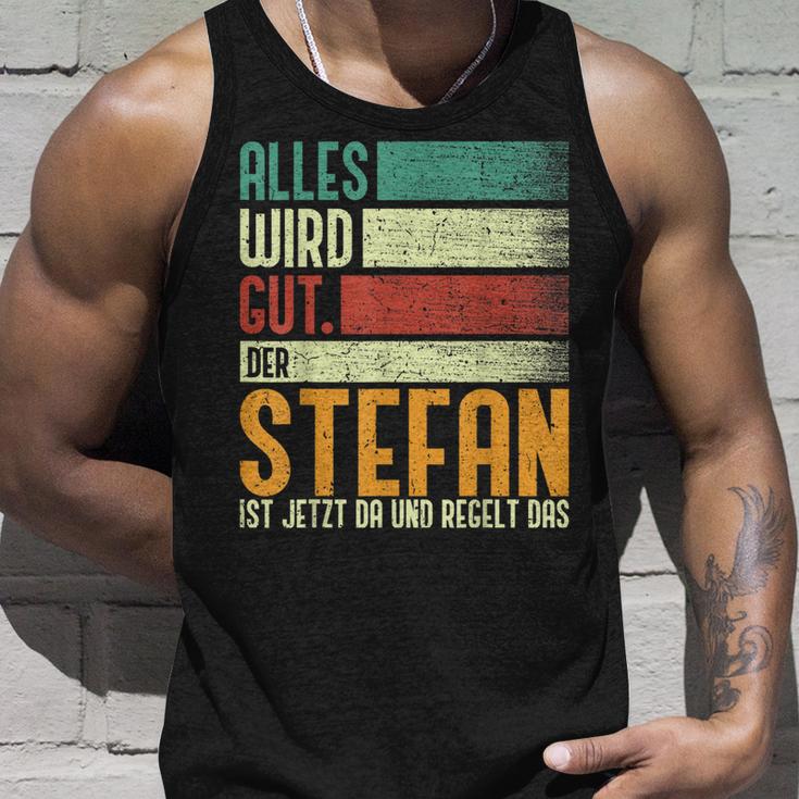 Herren Stefan Name Geburtstag Namenstag Alles Wird Gut Tank Top Geschenke für Ihn