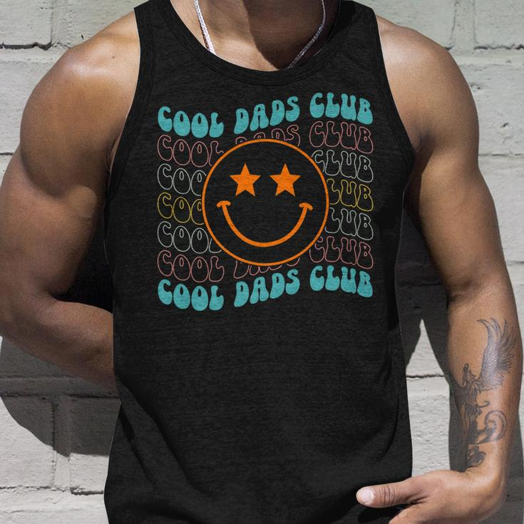 Hippie Face Cool Dads Club Retro Groovy Fathers Day Funny  Unisex Tank Top Gifts for Him