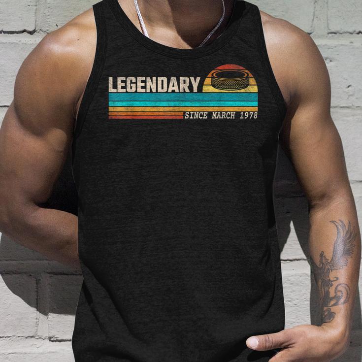 Hockeyspieler Legende Seit März 1978 Geburtstag Tank Top Geschenke für Ihn