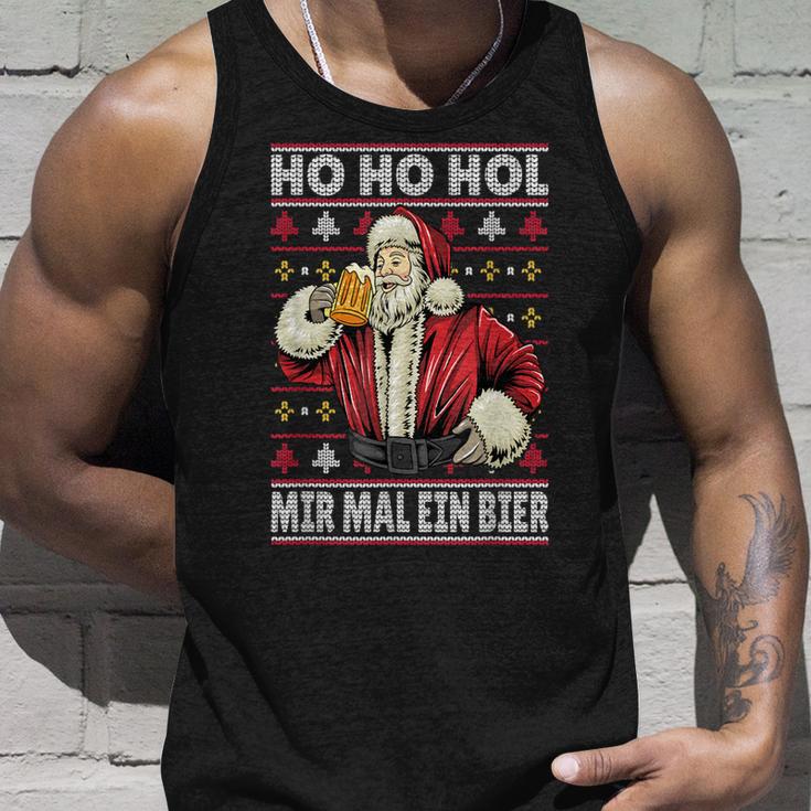 Hol Mir Mal Ein Bier Lustiges Spruch Weihnachtsoutfit Deko Tank Top Geschenke für Ihn